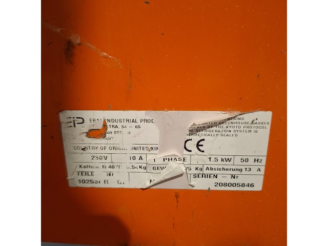 Bouwdroger 82l 230v ebac, bd150, bouwjaar 2009 - afbeelding 4 van  5