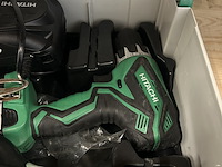 Bouwgereedschap in koffer met accu en lader hitachi - afbeelding 4 van  6