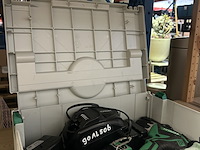 Bouwgereedschap in koffer met accu en lader hitachi - afbeelding 6 van  6