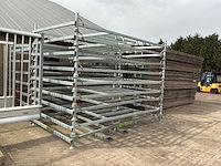 Bouwhek opslagrek liggend model (2x) - afbeelding 3 van  3
