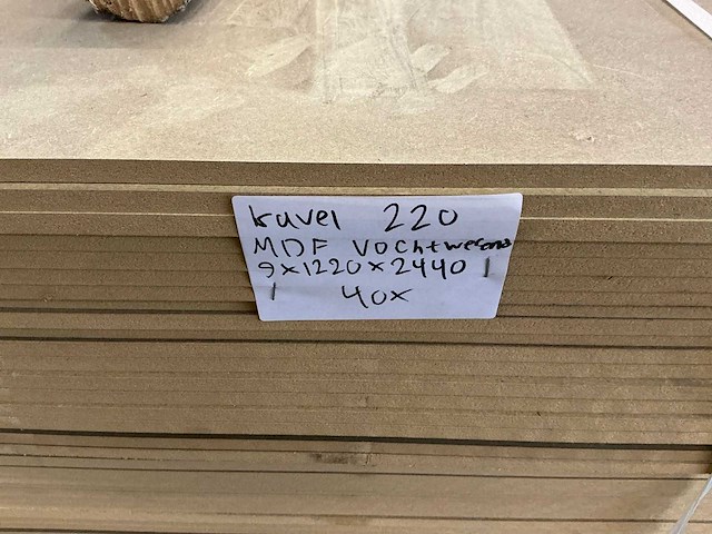 Bouwhout - mdf vochtwerend 9x1220x2440 mm (40x) - afbeelding 7 van  7