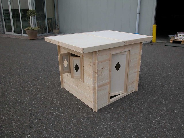 Bouwhuisje hout - afbeelding 2 van  2