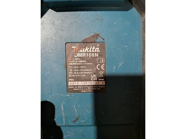 Bouwradio fm/am bluetooth, makita, dmr108n - afbeelding 6 van  6
