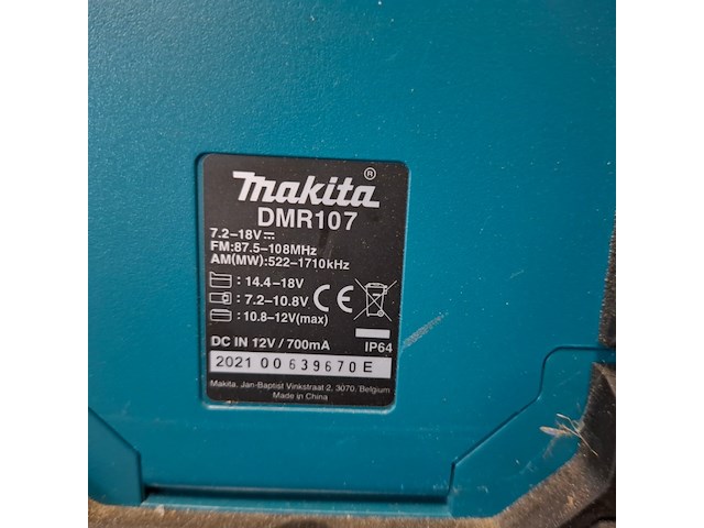 Bouwradio makita, dmr107, bouwjaar 2021 - afbeelding 4 van  5