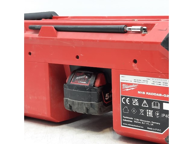 Bouwradio, milwaukee, m18 raddab g2, 2024 - afbeelding 2 van  11