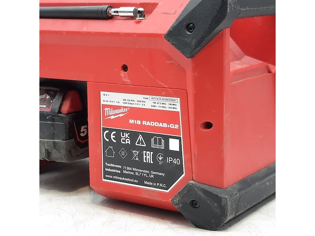 Bouwradio, milwaukee, m18 raddab g2, 2024 - afbeelding 3 van  11