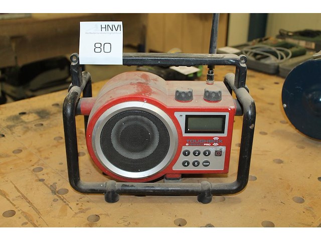 Bouwradio van perfect pro touch box met oplaadbare batterijen. - afbeelding 1 van  2