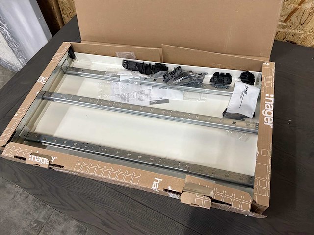 Bouwsteen, 450x750mm, voor rijgklemmen, din-rail horizontaal ud33a1 (3x) - afbeelding 2 van  6