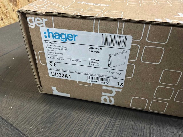 Bouwsteen, 450x750mm, voor rijgklemmen, din-rail horizontaal ud33a1 (3x) - afbeelding 6 van  6