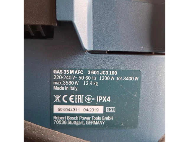 Bouwstofzuiger bosch, gas 35 m afc, bouwjaar 2019 - afbeelding 5 van  5