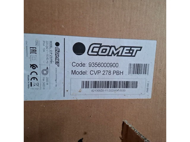 Bouwstofzuiger comet, cvp 278 pbh - afbeelding 6 van  6