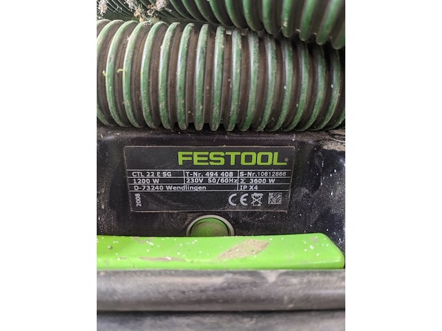 Bouwstofzuiger festool, ctl 22esg, 2008 - afbeelding 5 van  5