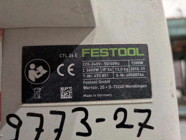 Bouwstofzuiger, festool, ctl26e, 2015 - afbeelding 8 van  11