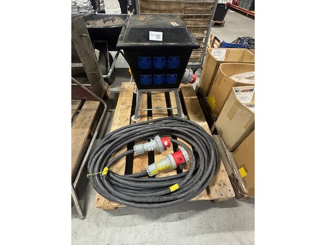 Bouwstroomkast en krachtstroomkabel bos elektro, midi laag, 63a - afbeelding 1 van  5