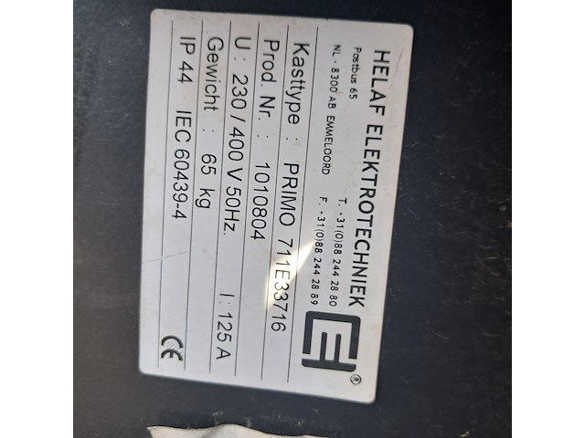 Bouwstroomkast, helaf, primo 711e33716 - afbeelding 11 van  23