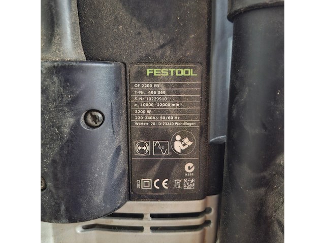 Bovenfrees festool, of 2200 eb, bouwjaar 2012 - afbeelding 5 van  8