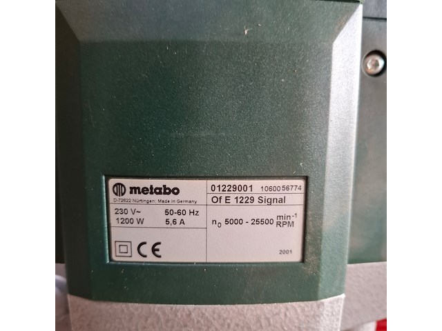 Bovenfrees metabo, of e 1229 signal, bouwjaar 2001 - afbeelding 6 van  7