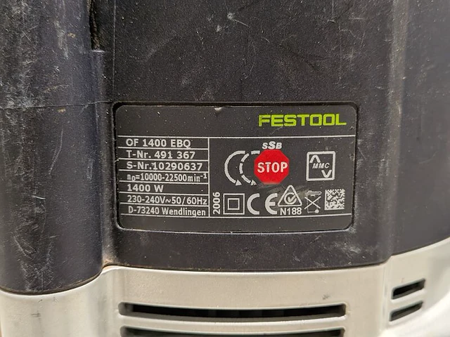 Bovenfreesmachine, festool, of 1400 ebq - afbeelding 4 van  6
