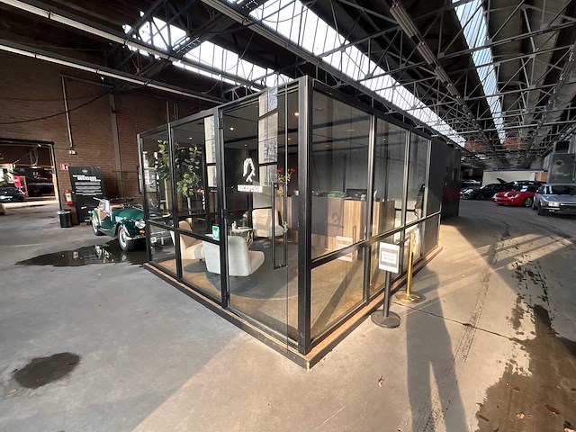 Bow - demontabele kantoorunit 500x360x225cm v.v. ontvangstbalie, airco unit - afbeelding 3 van  10