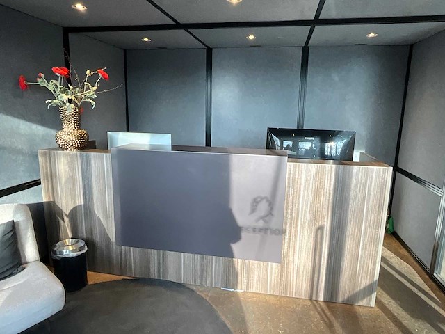 Bow - demontabele kantoorunit 500x360x225cm v.v. ontvangstbalie, airco unit - afbeelding 4 van  10