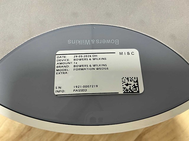 Bowers & wilkins - formation wedge - wifi speaker - afbeelding 3 van  4