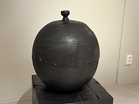 Bowl raw interiors, zwart, met deksel - afbeelding 1 van  4