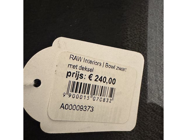 Bowl raw interiors, zwart, met deksel - afbeelding 3 van  4