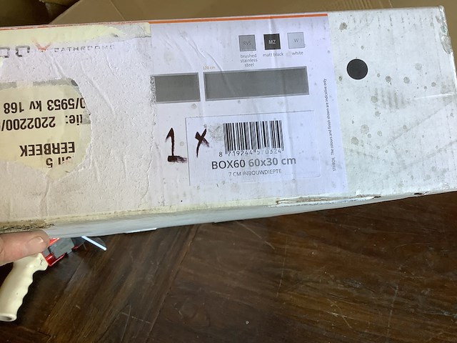 Box inbouwnis 60x30 cm, l000x - afbeelding 3 van  3