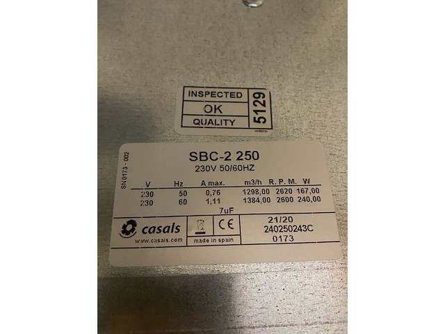 Box ventilator sbc-2 250 - afbeelding 3 van  6