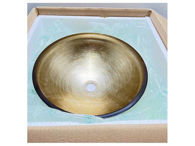 Boxart gold finish washing basin 420 mm bowl - 7510 - afbeelding 6 van  6