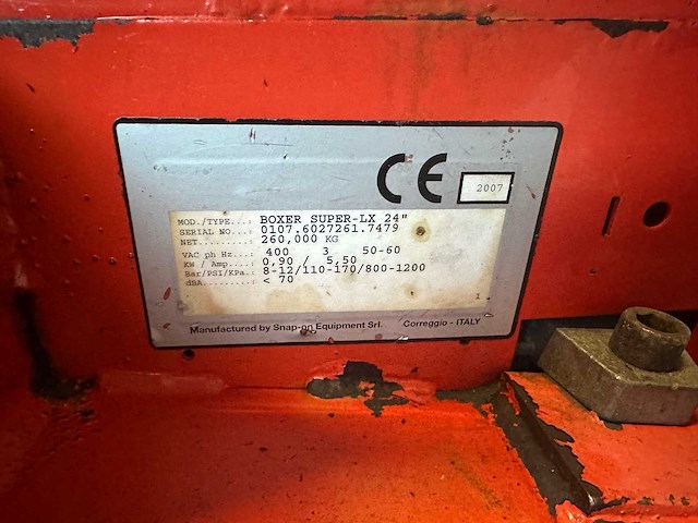 Boxer - 2007 - super lx - banden de-en montageapparaat - afbeelding 6 van  6