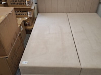 Boxsping met opbergruimte beige - afbeelding 4 van  5
