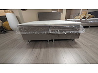 Boxspring – 160x200 cm – taupe – inclusief topper – pocketvering – cooltouch matrassen - afbeelding 5 van  5