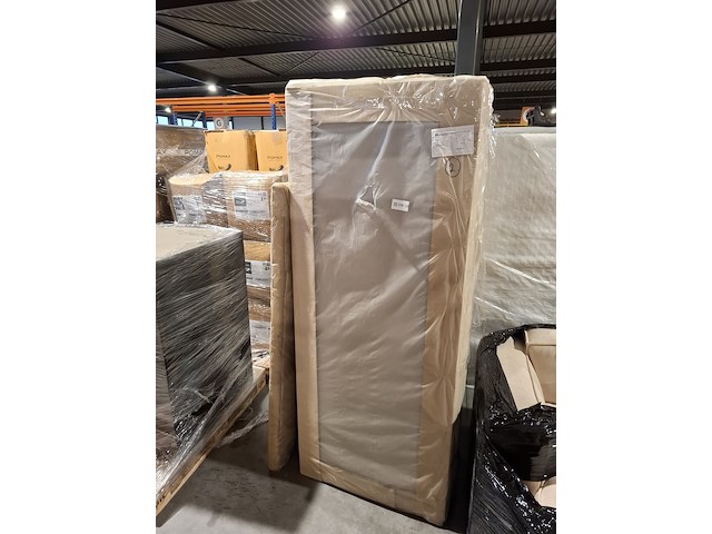 Boxspring 160x200 incl storage functie, grijs, 2025 - afbeelding 3 van  4