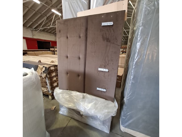 Boxspring 160x200 met opbergfunctie bruin, 2025 - afbeelding 4 van  5