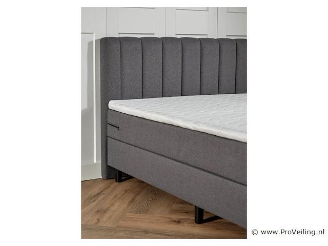 Boxspring lugano afmeting 180 x 200, antraciet - afbeelding 4 van  4