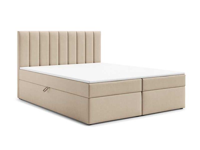 Boxspring met opbergfunctie, 140x200, beige, showroom model - afbeelding 1 van  5