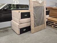 Boxspring met opbergfunctie, 140x200, beige, showroom model - afbeelding 3 van  5