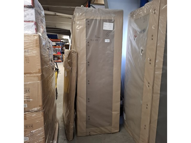 Boxspring met opbergfunctie, 140x200 cm, bruin - afbeelding 3 van  3