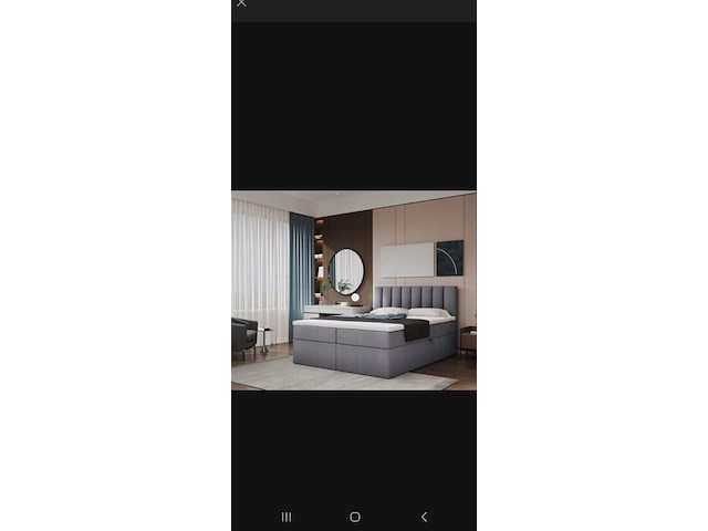 Boxspring met opbergfunctie, 160x200 cm, grey - afbeelding 1 van  2