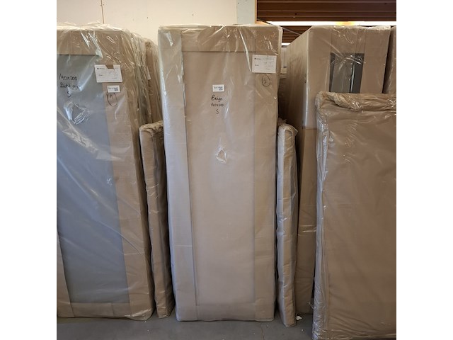 Boxspring met opbergfunctie, beige - afbeelding 3 van  3