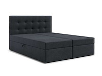 Boxspring met opbergfunctie, donker grijs - afbeelding 1 van  4
