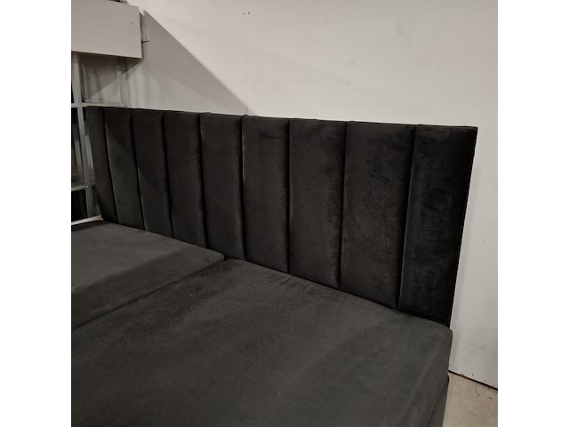 Boxspring met opbergfunctie showroom model 160x200 cm, hollandia, zwart - afbeelding 3 van  6