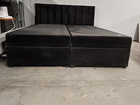 Boxspring met opbergfunctie showroom model 160x200 cm, hollandia, zwart - afbeelding 5 van  6