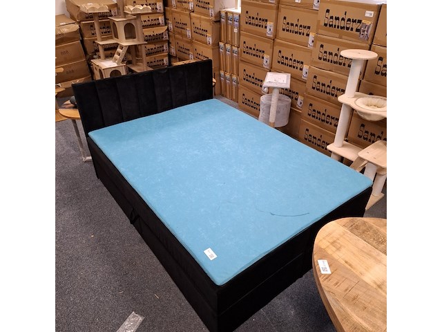 Boxspring met opbergfunctie zwart - afbeelding 3 van  4