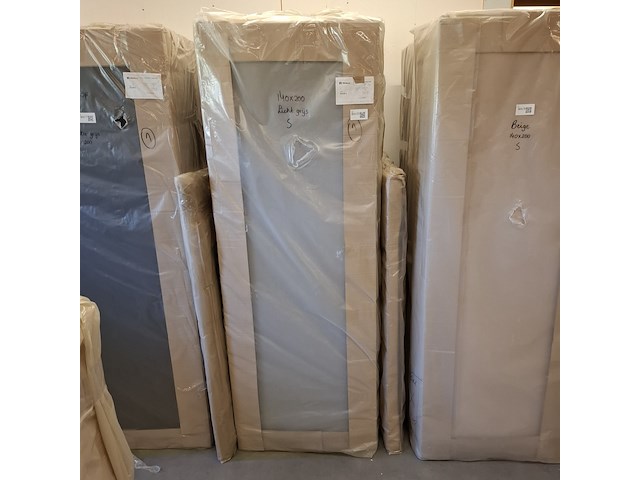 Boxspring met opbergruimte licht grijs - afbeelding 3 van  3