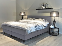 Boxspringcombinatie 180/200, m-ray, valencia deluxe, grijs - afbeelding 1 van  6
