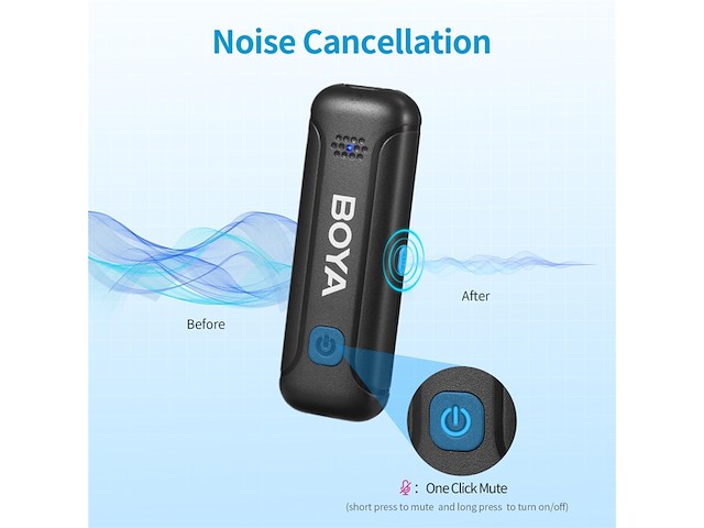 Boya bywm3tu2 kit for typec 2 x transmitter / 1x receiver / 1x case - afbeelding 2 van  6