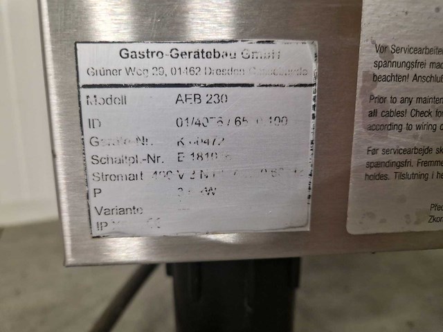 Braadslede - ascobloc - aeb 230 - 400v - afbeelding 3 van  3