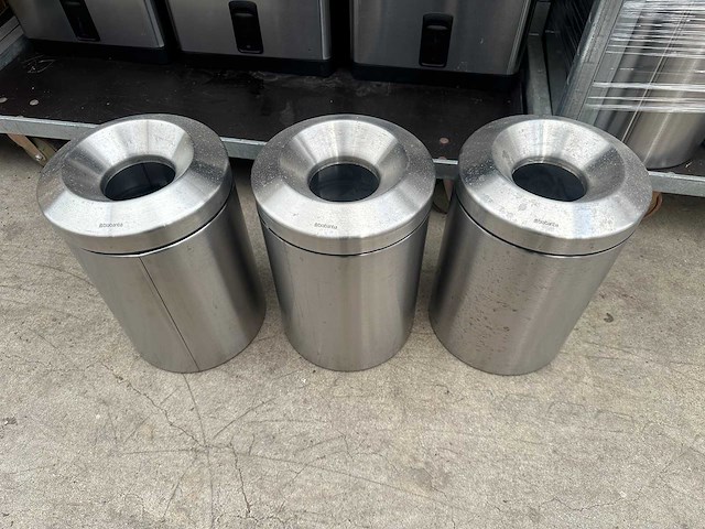 Brabantia afvalemmers / prullenbakken (3x) - afbeelding 1 van  4